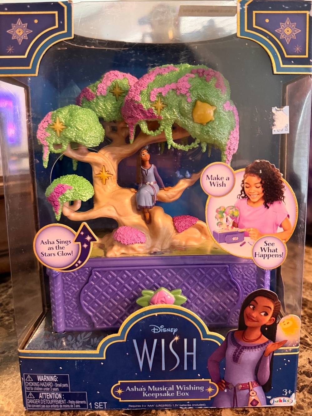 Disney Asha Musical Wishing Keepsake Box NIB